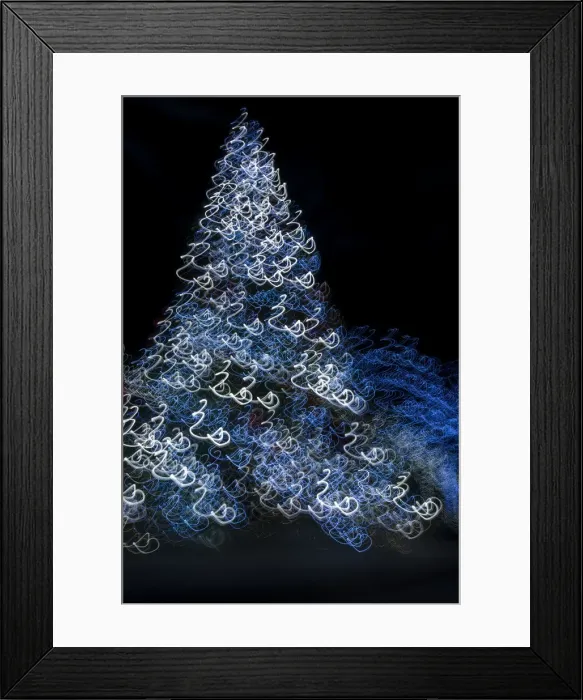 Framed Print : USA, Arizona, Buckeye. Abstract motion of Christmas tree at night Framed Print : USA, Arizona, Buckeye. Abstract motion of Christmas tree at night