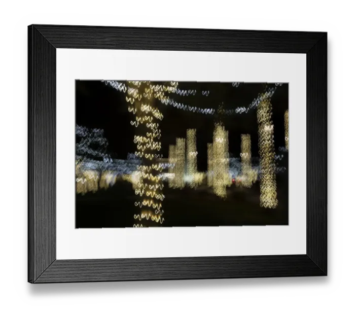 Framed Print : USA, Arizona, Buckeye. Abstract of decorated trees at night during Christmas Framed Print : USA, Arizona, Buckeye. Abstract of decorated trees at night during Christmas