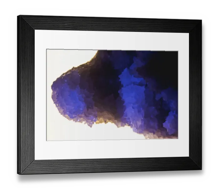 Framed Print : Quartz crystals