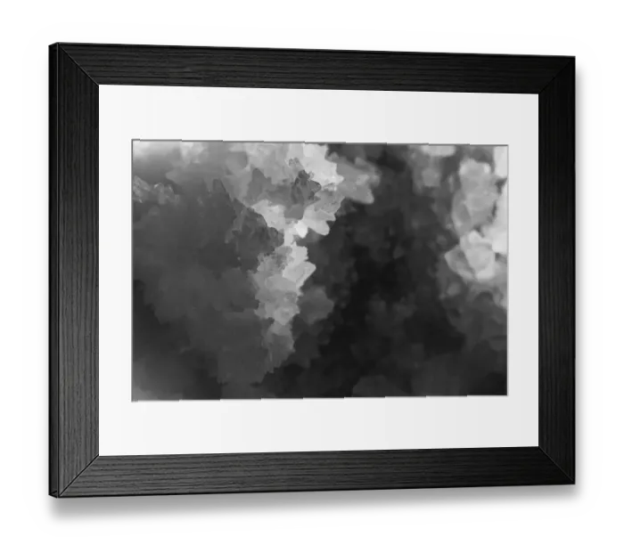 Framed Print : Quartz crystals