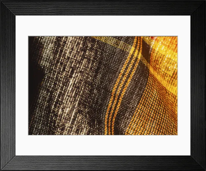 Framed Print : Colorful fabric detail
