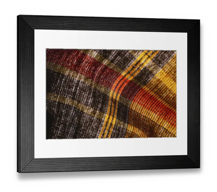 Framed Print : Colorful fabric detail