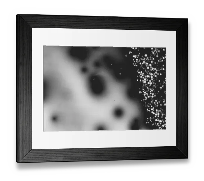 Framed Print : Beet juice and salt crystals