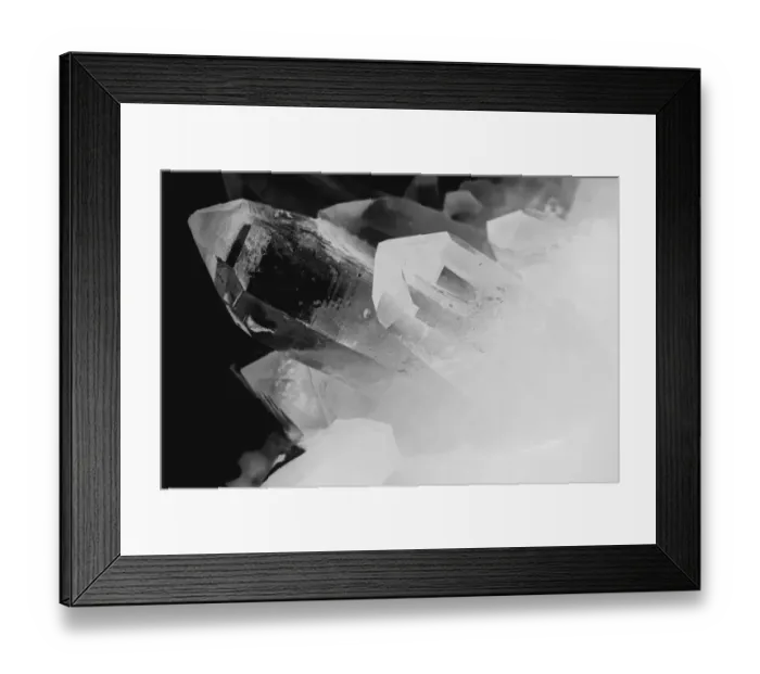 Framed Print : Quartz crystals Framed Print : Quartz crystals