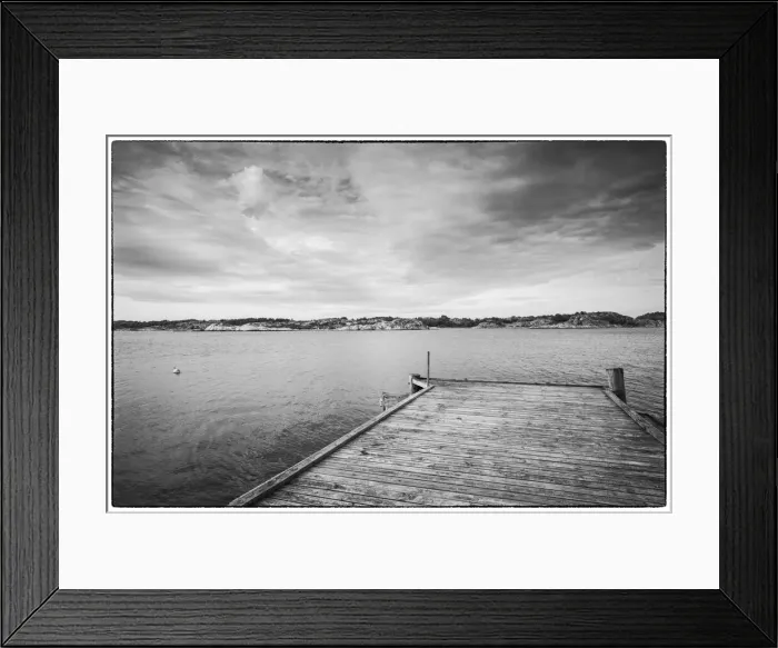 Framed Print : Sweden, Bohuslan, Salto Island, pier Framed Print : Sweden, Bohuslan, Salto Island, pier