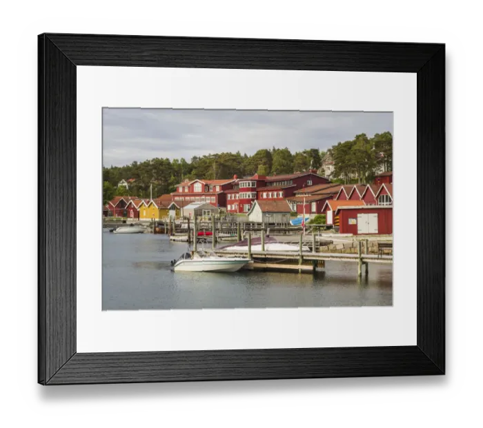 Framed Print : Sweden, Bohuslan, Tjorn Island, Tjorn, Goteborg University Love Center
