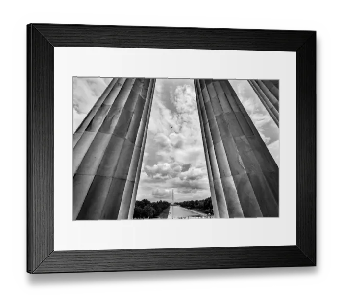 Framed Print : Tall white columns, Lincoln Memorial, Washington DC. Dedicated 1922 Framed Print : Tall white columns, Lincoln Memorial, Washington DC. Dedicated 1922