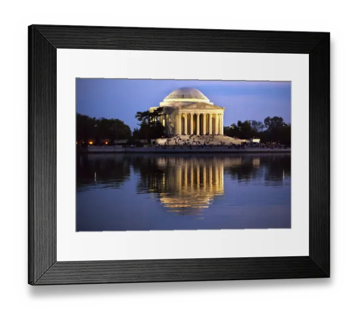 Framed Print : Jefferson Memorial and Tidal Basin in April Framed Print : Jefferson Memorial and Tidal Basin in April