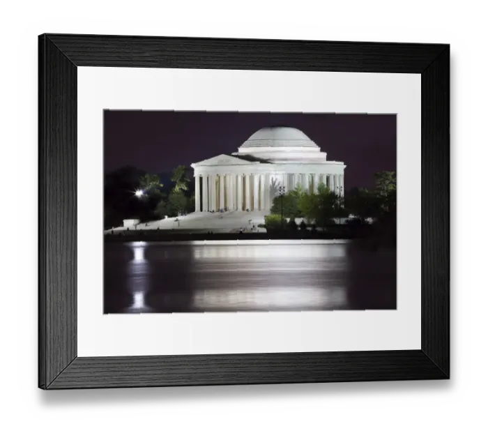 Framed Print : Jefferson Memorial and Tidal Basin in April Framed Print : Jefferson Memorial and Tidal Basin in April
