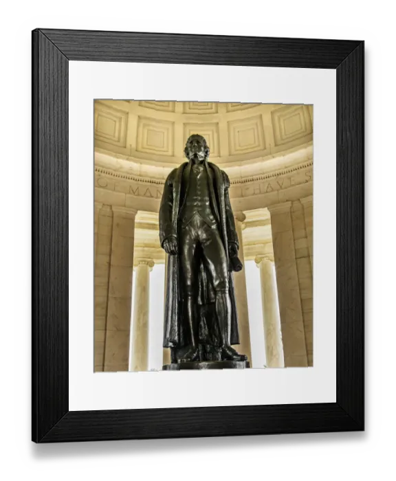 Framed Print : Bronze Jefferson Statue, Jefferson Memorial, Washington DC. Statue by Rudolph Evans 1947 Framed Print : Bronze Jefferson Statue, Jefferson Memorial, Washington DC. Statue by Rudolph Evans 1947