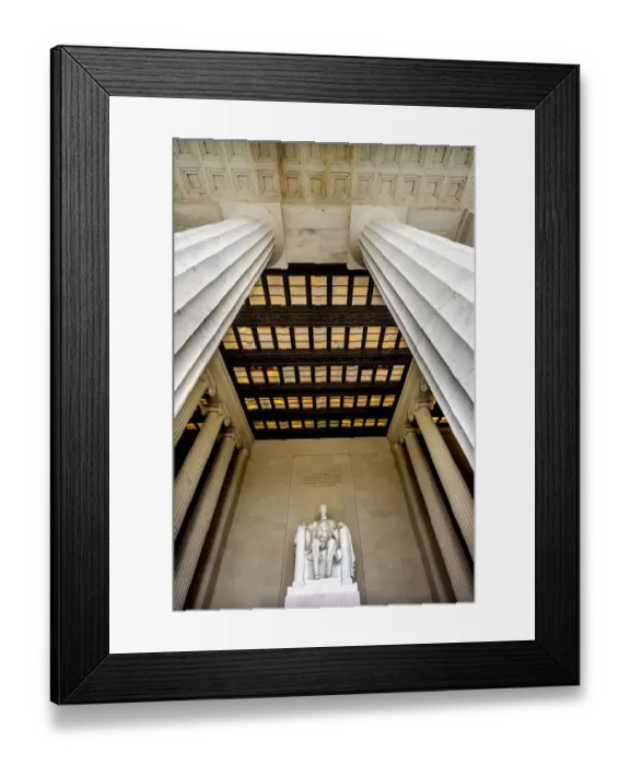 Framed Print : Tall white columns, Lincoln Memorial, Washington DC. Dedicated 1922 Framed Print : Tall white columns, Lincoln Memorial, Washington DC. Dedicated 1922