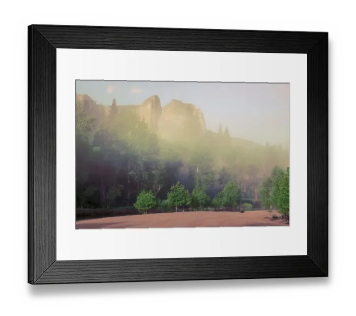Framed Print : USA, Yosemite National Park, Swinging Bridge area Framed Print : USA, Yosemite National Park, Swinging Bridge area