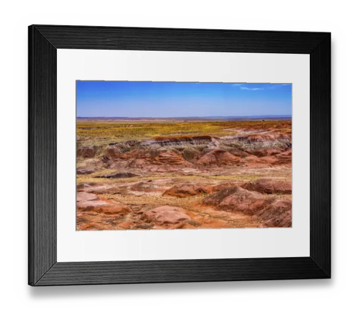 Framed Print : Tawa Point, Painted Desert, Petrified Forest National Park, Arizona