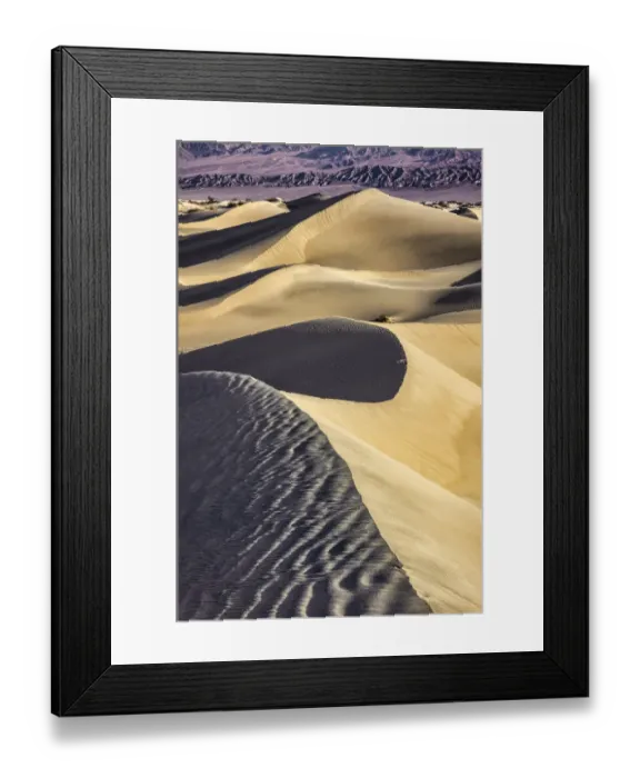 Framed Print : Mesquite Dunes, Death Valley National Park, California