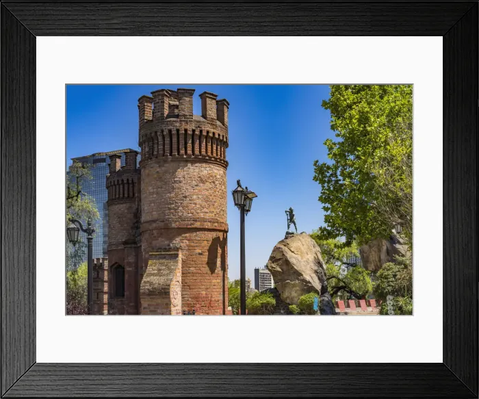 Framed Print : Castillo Hidalgo, Santiago, Chile. Castle created in 1816