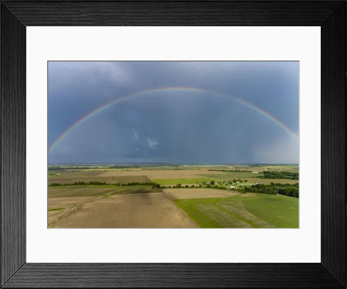Framed Print : Rainbow after storm, Marion County, Illinois Framed Print : Rainbow after storm, Marion County, Illinois