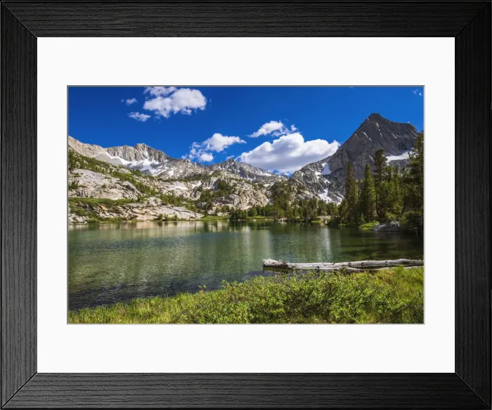 Framed Print : Treasure Lake, John Muir Wilderness, Sierra Nevada Mountains, California, USA