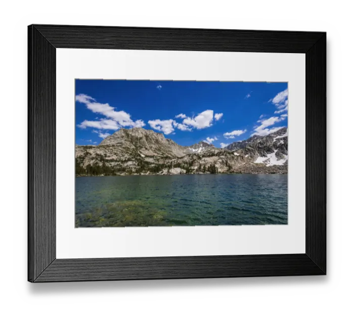 Framed Print : Treasure Lake under the Sierra Crest, John Muir Wilderness, Sierra Nevada Mountains