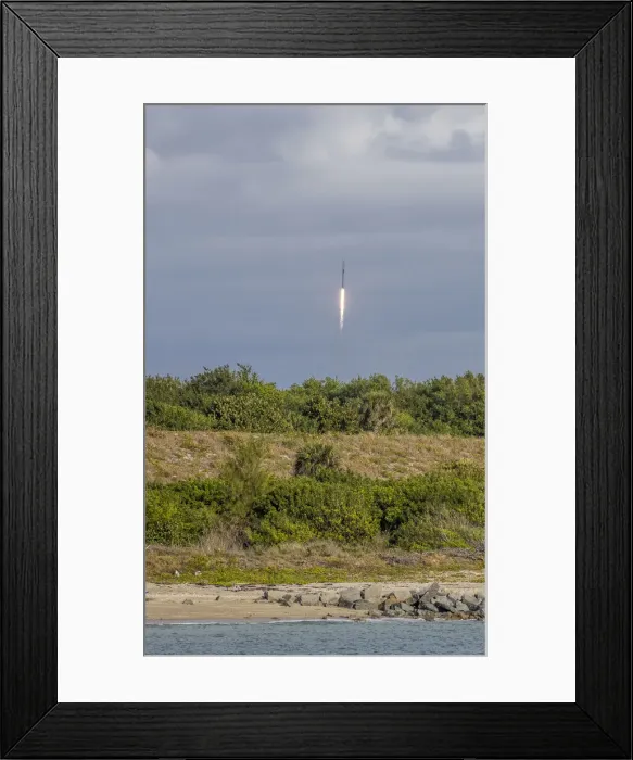 Framed Print : USA, Florida, Port Canaveral. A Space X rocket being launched from Cape Canaveral Framed Print : USA, Florida, Port Canaveral. A Space X rocket being launched from Cape Canaveral