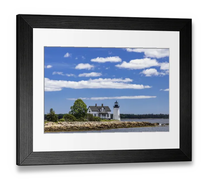 Framed Print : Lighthouse in Prospect Harbor, Maine, USA Framed Print : Lighthouse in Prospect Harbor, Maine, USA