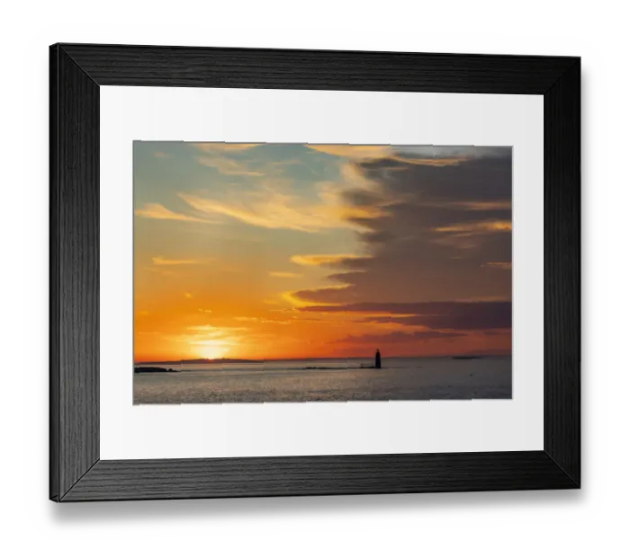 Framed Print : Spectacular sunrise clouds over Ram Island Ledge Lighthouse in Portland, Maine, USA Framed Print : Spectacular sunrise clouds over Ram Island Ledge Lighthouse in Portland, Maine, USA