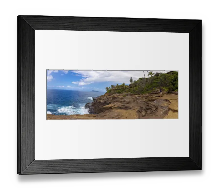 Framed Print : Ocean view from Spitting Caves. Hidden treasure in Honolulu. Oahu. Hawaii Framed Print : Ocean view from Spitting Caves. Hidden treasure in Honolulu. Oahu. Hawaii