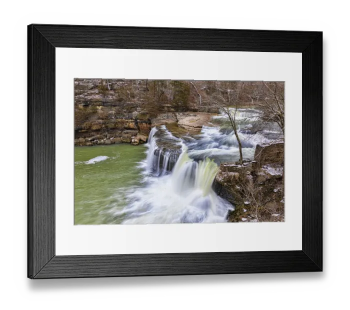 Framed Print : Cataract Falls Lieber State Recreation Area, Indiana Framed Print : Cataract Falls Lieber State Recreation Area, Indiana