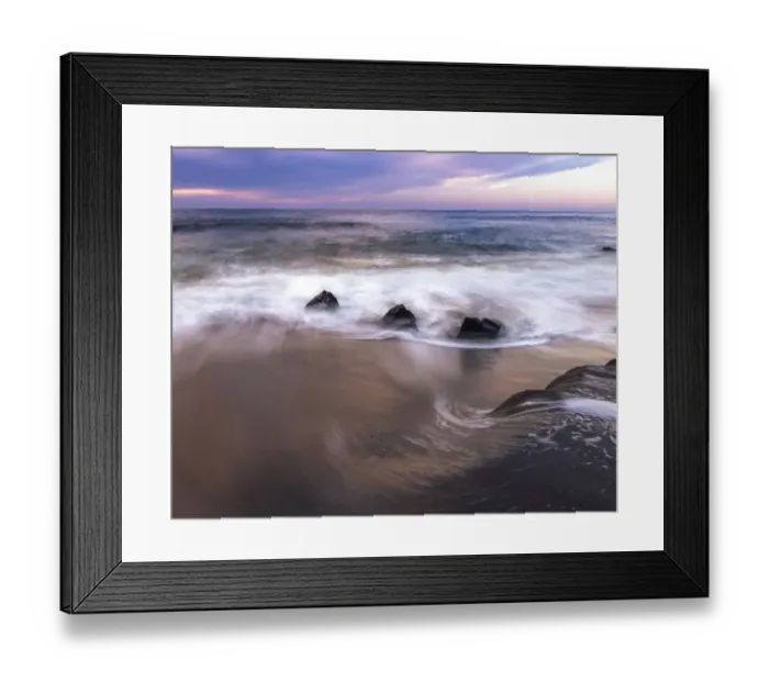 Framed Print : USA, New Jersey, Cape May National Seashore. Sunrise on shore