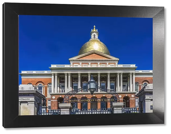 Golden Dome State House State Legislature Governor Office, Boston, Massachusetts