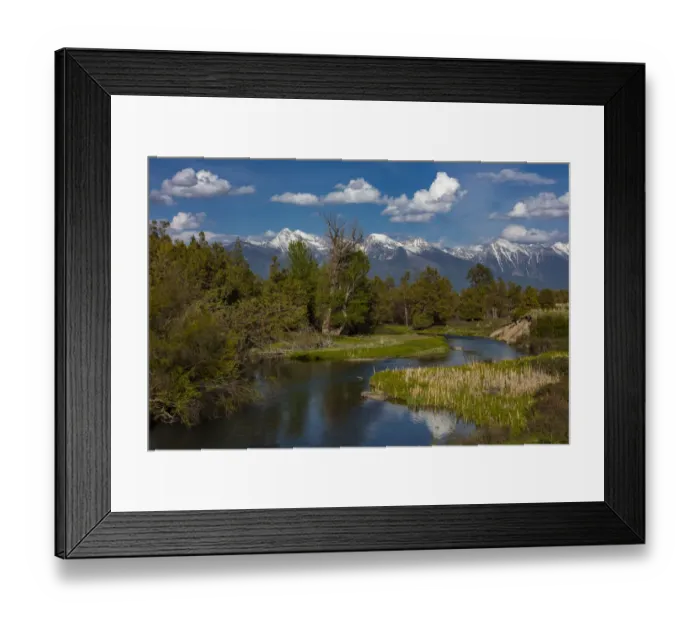Framed Print : Mission Creek at the National Bison Range in Moiese, Montana, USA Framed Print : Mission Creek at the National Bison Range in Moiese, Montana, USA