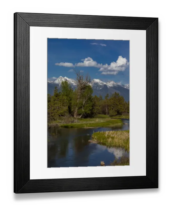 Framed Print : Mission Creek at the National Bison Range in Moiese, Montana, USA Framed Print : Mission Creek at the National Bison Range in Moiese, Montana, USA
