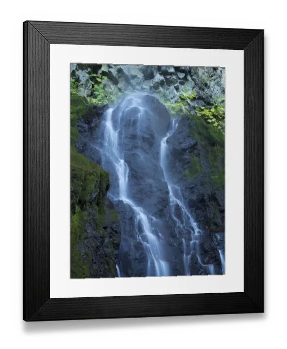 Framed Print : Oregon, Columbia River Gorge National Scenic Area, Cabin Creek Falls Framed Print : Oregon, Columbia River Gorge National Scenic Area, Cabin Creek Falls
