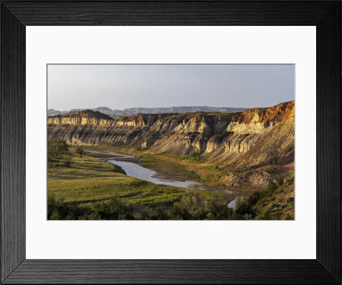 Framed Print : Red Cliffs above the Little Missouri River in the Little Missouri National Grasslands Framed Print : Red Cliffs above the Little Missouri River in the Little Missouri National Grasslands