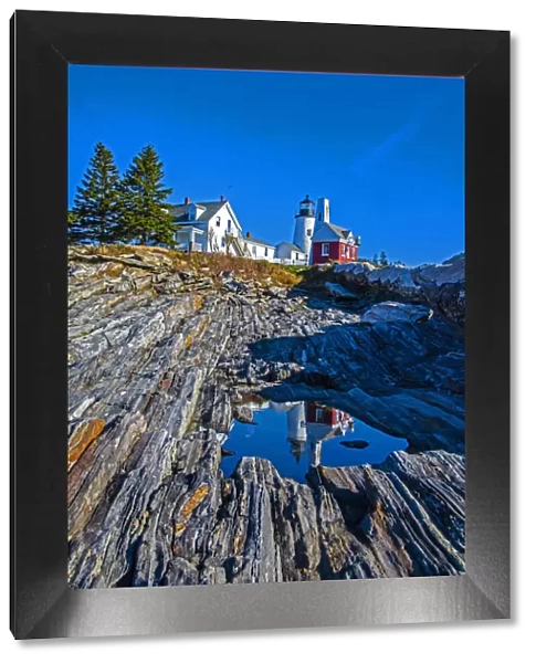 USA, New England, Maine, Pemaquid Point Lighthouse