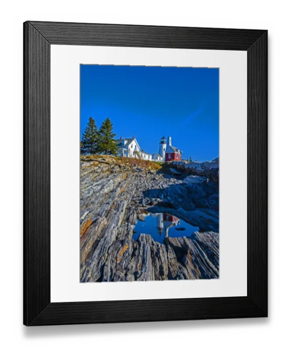 Framed Print : USA, New England, Maine, Pemaquid Point Lighthouse Framed Print : USA, New England, Maine, Pemaquid Point Lighthouse