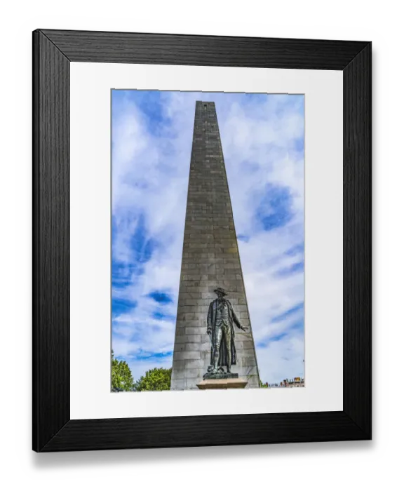 Framed Print : William Prescott Statue, Bunker Hill Battle Monument, Charlestown, Boston, Massachusetts Framed Print : William Prescott Statue, Bunker Hill Battle Monument, Charlestown, Boston, Massachusetts