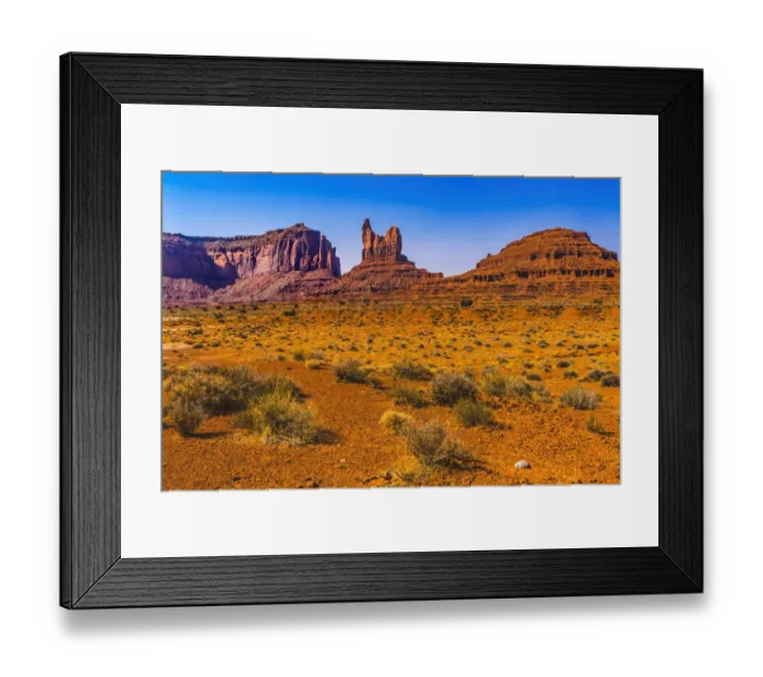 Framed Print : Colorful Sitting Hen Butte rock formation, Monument Valley, Utah Framed Print : Colorful Sitting Hen Butte rock formation, Monument Valley, Utah