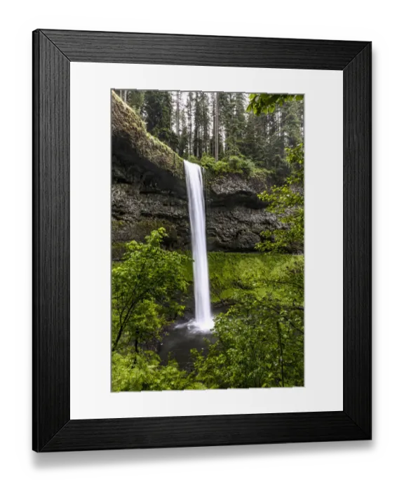 Framed Print : USA, Oregon, Silver Falls State Park, South Falls Framed Print : USA, Oregon, Silver Falls State Park, South Falls