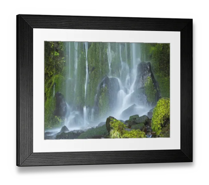 Framed Print : Oregon, Columbia River Gorge National Scenic Area, Lancaster Falls Framed Print : Oregon, Columbia River Gorge National Scenic Area, Lancaster Falls
