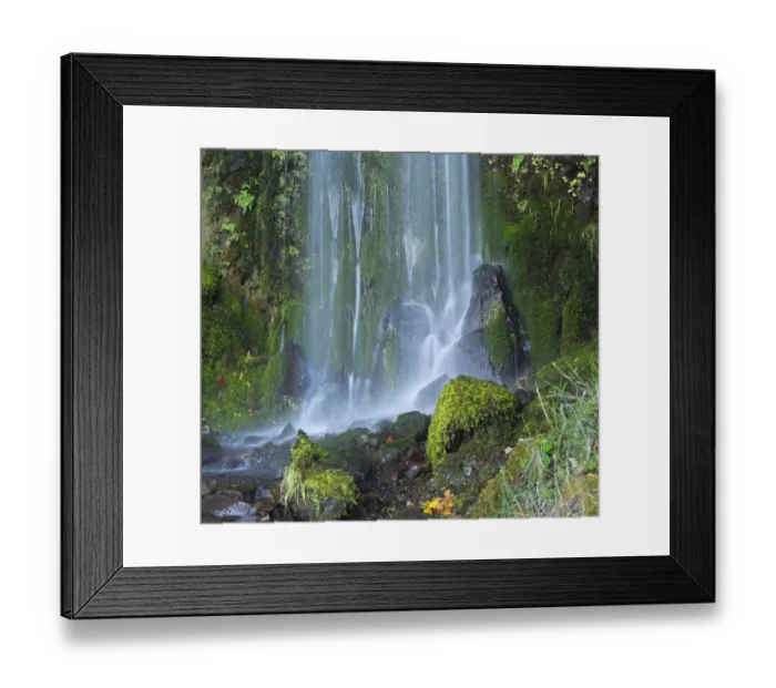 Framed Print : Oregon, Columbia River Gorge National Scenic Area, Lancaster Falls Framed Print : Oregon, Columbia River Gorge National Scenic Area, Lancaster Falls