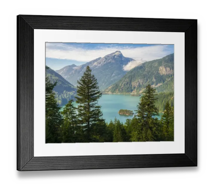 Framed Print : Washington State, Ross Lake National Recreation Area, Diablo Lake Framed Print : Washington State, Ross Lake National Recreation Area, Diablo Lake