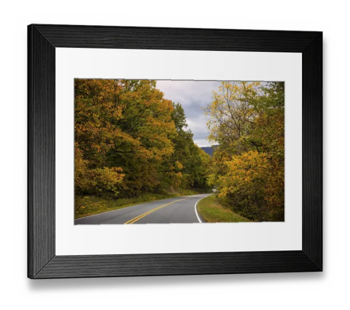 Framed Print : USA, Virginia, Shenandoah National Park, fall color along Skyline Drive