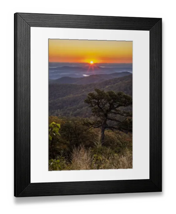 Framed Print : USA, Virginia, Shenandoah National Park, Sunrise along Skyline Drive in the Fall Framed Print : USA, Virginia, Shenandoah National Park, Sunrise along Skyline Drive in the Fall