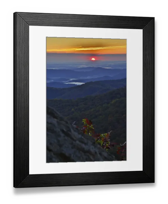 Framed Print : USA, Virginia, Shenandoah National Park, Sunrise along Skyline Drive in the Fall Framed Print : USA, Virginia, Shenandoah National Park, Sunrise along Skyline Drive in the Fall