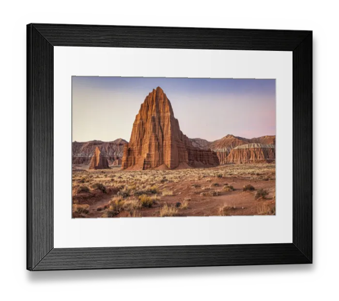 Framed Print : Temple of the Sun, Capitol Reef, Utah