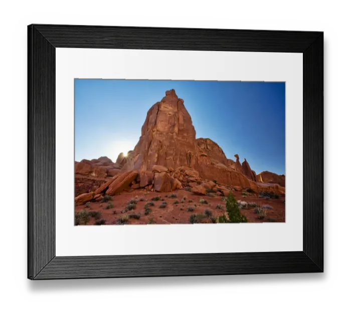 Framed Print : Arches National Park evening light. USA, Utah Framed Print : Arches National Park evening light. USA, Utah