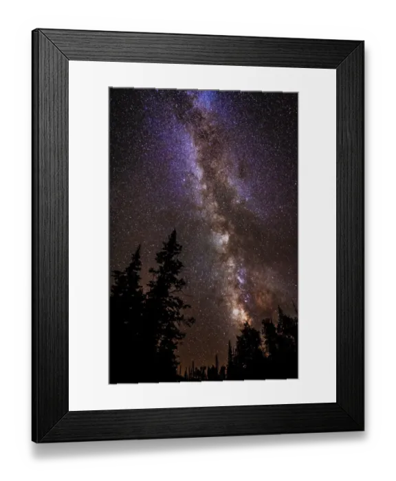 Framed Print : Milky Way over Cedar Breaks National Monument, Utah, USA