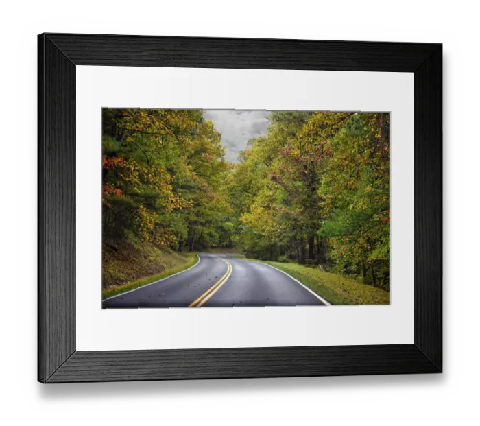 Framed Print : USA, Virginia, Shenandoah National Park, fall color along Skyline Drive