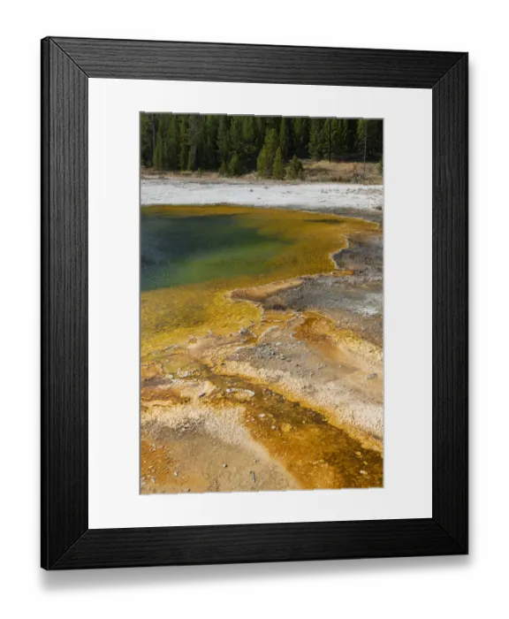 Framed Print : USA, Wyoming, Yellowstone National Park, Black Sand Basin, Emerald Pool Framed Print : USA, Wyoming, Yellowstone National Park, Black Sand Basin, Emerald Pool