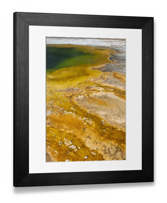 Framed Print : USA, Wyoming, Yellowstone National Park, Black Sand Basin, Emerald Pool